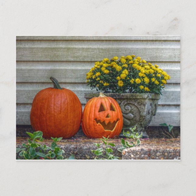 Postal Escena de otoño (Anverso)