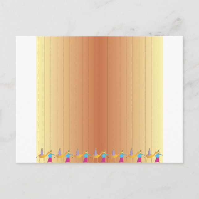 Postal Escena de Pesah (Anverso)