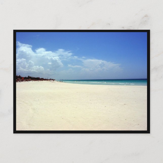 Postal escena de playa (Anverso)