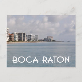 Postal Escena de playa de Boca Raton Florida