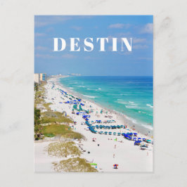 Postal Escena de playa de Destin Florida