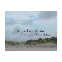 Escena de playa de Shakespeare Quote