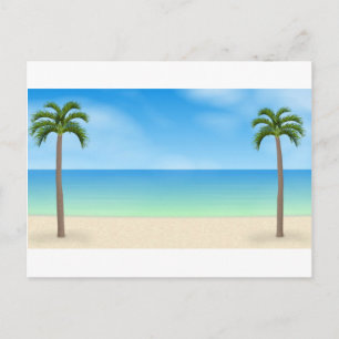 Postal Escena de playa diurna: