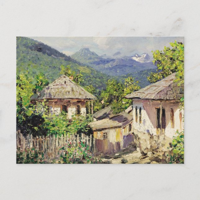 Postal Escena de pueblo de Dubovskoy, 1911 (Anverso)