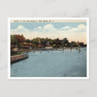 Postal Escena de Red Bank NJ en la cosecha de Shrewsbury