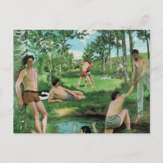 Postal Escena de verano, Frederick Bazille