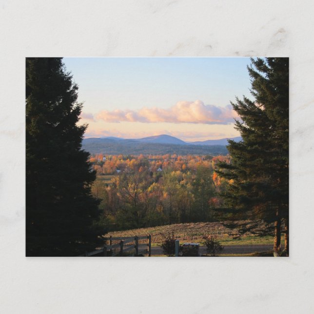 Postal Escena de Vermont (Anverso)