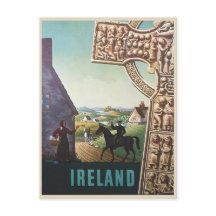 Escena de viaje vintage de Irlanda