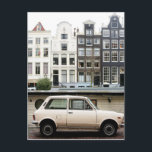 Postal Escena del canal de invierno de Amsterdam<br><div class="desc">¡Hola! ¡Espero que te guste esta foto que tomé! No dude en añadir su propio texto y consultar mis tiendas para más información.</div>