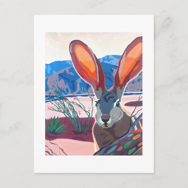 Postal Escena del desierto (Anverso)