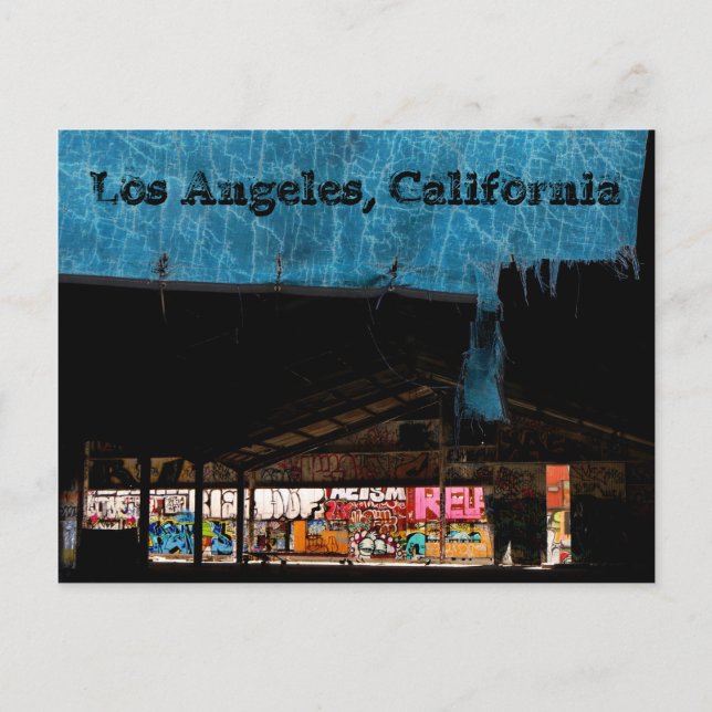 Postal Escena del graffiti urbano (Anverso)