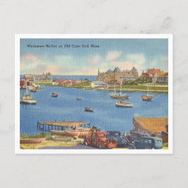 Postal Escena del puerto de Wychmere, vintage de Cape Cod