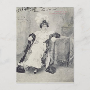 Postal Escena del segundo acto de la ópera La Boheme