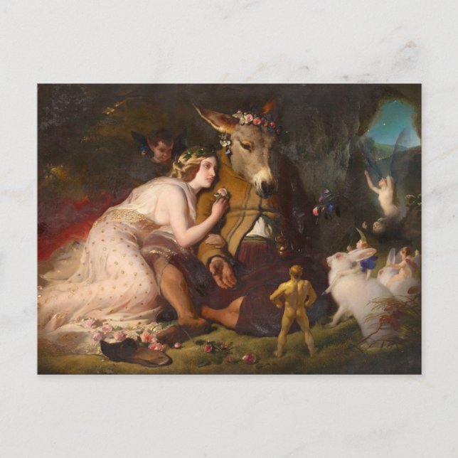 Postal Escena del sueño de una noche de verano (Anverso)