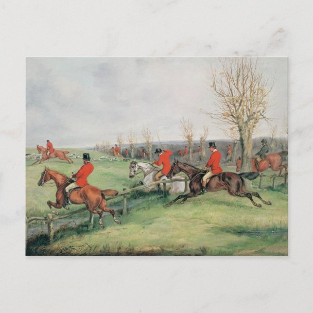 Postal Escena deportiva, siglo XIX (Anverso)