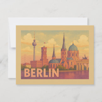 Postal Escena icónica de Berlín Alemania