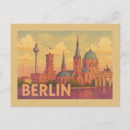 Postal Escena icónica de Berlín Alemania