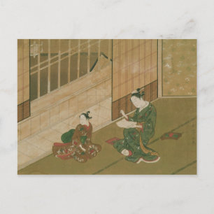 Postal Escena interior, c.1730