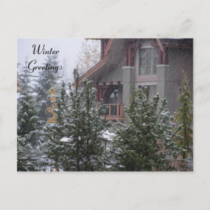 Postal Escena invernal en Whistler, B.C.