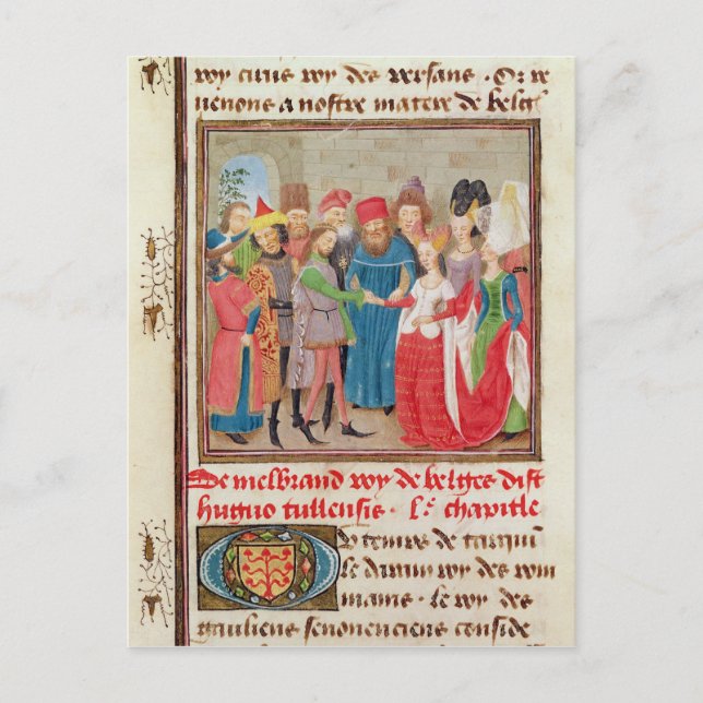 Postal Escena matrimonial (Anverso)