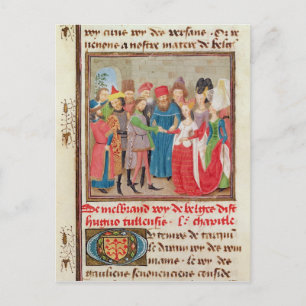 Postal Escena matrimonial