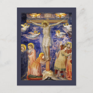 Postal Escena Medieval Del Viernes Santo