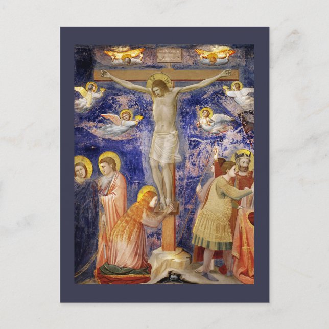 Postal Escena Medieval Del Viernes Santo (Anverso)