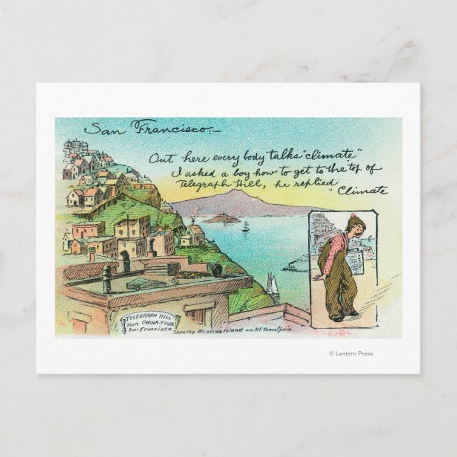 Postal Escena personalizado sobre el clima (Anverso)
