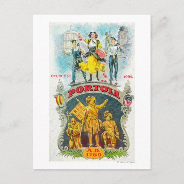 Postal Escena promocional del Festival Portola (Anverso)