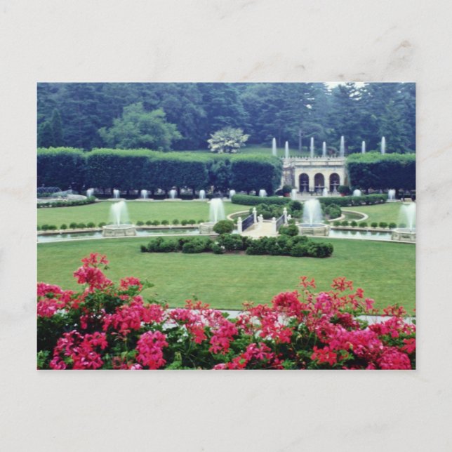 Postal Escena roja desde el balcón del invernadero, Longw (Anverso)