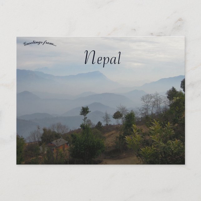 Postal Escena rural en Gulmi Nepal (Anverso)