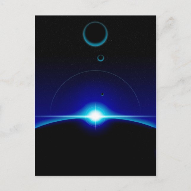 Postal Escena solar (Anverso)