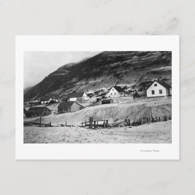 Postal Escena temprana de Kodiak, fotografía de Alaska (Anverso)