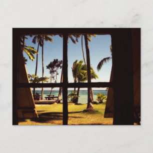 Postal Escena tropical de Fiyi Beach pcnm