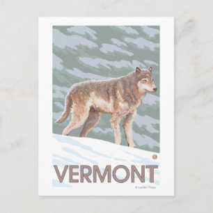 Postal Escena VermontWolf