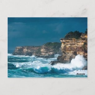 Postal Escenario costero de tormentas en Coogee & Bondi, 