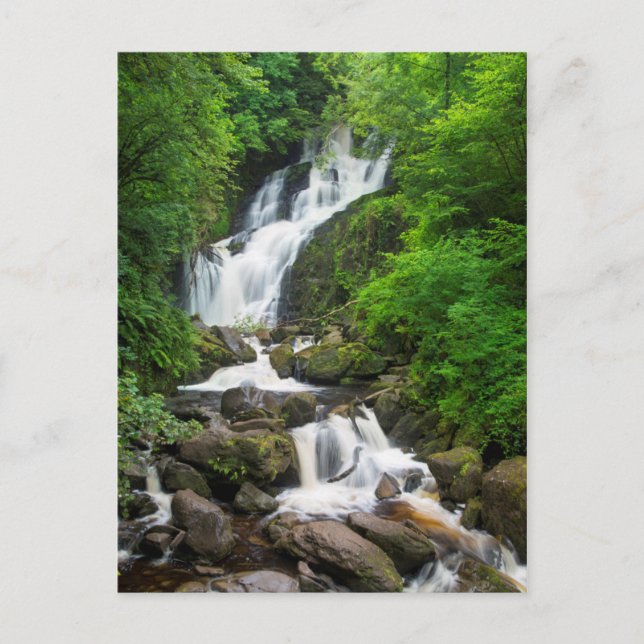 Postal Escenario de cascada torc, Irlanda (Anverso)