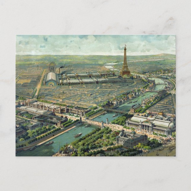 Postal Escenario de Francia de París 1889 (Anverso)
