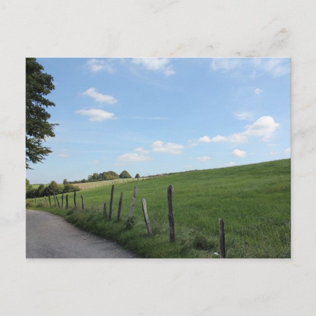 Postal Escenario de la campiña alemana "Tierra Bergisches (Anverso)