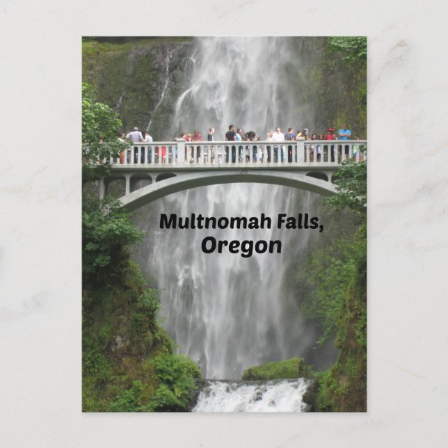 Postal Escenario de Multnomah cae en Oregón (Anverso)