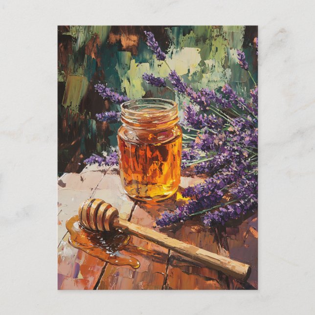 Postal Escenario de pimienta y lavanda (Anverso)