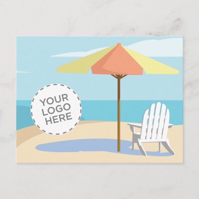 Postal Escenario de playa (Anverso)