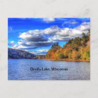 Escenario del lago del diablo, Wisconsin