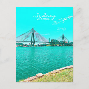 Postal Escenario del puerto de Sydney ANZAC Bridge