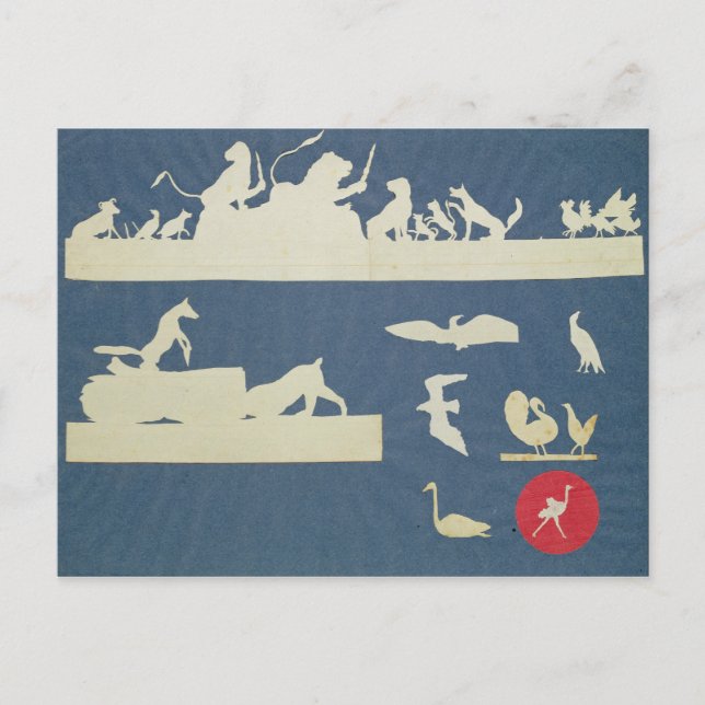 Postal Escenas animales (Anverso)