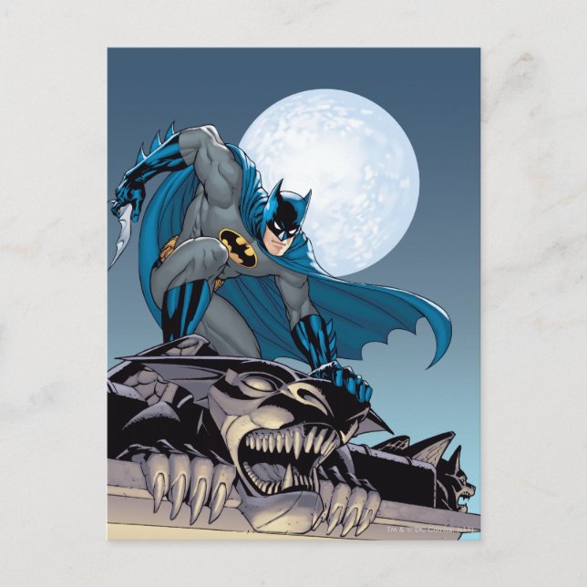 Postal Escenas Batman - Gargoyle (Anverso)