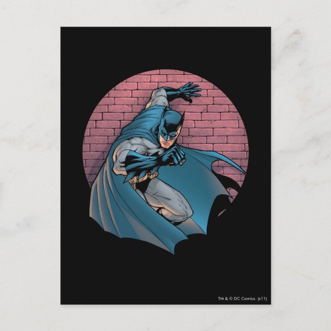 Postal Escenas Batman - Pared de ladrillo (Anverso)