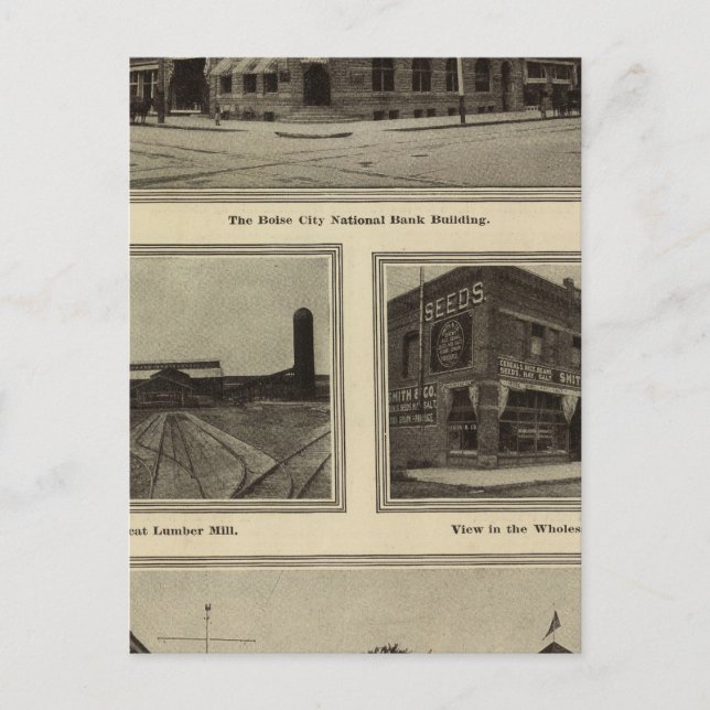 Postal Escenas, Boise, Idaho (Anverso)