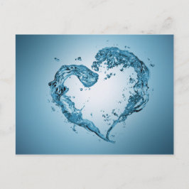 Postal Escenas De Agua En Forma De Corazón
