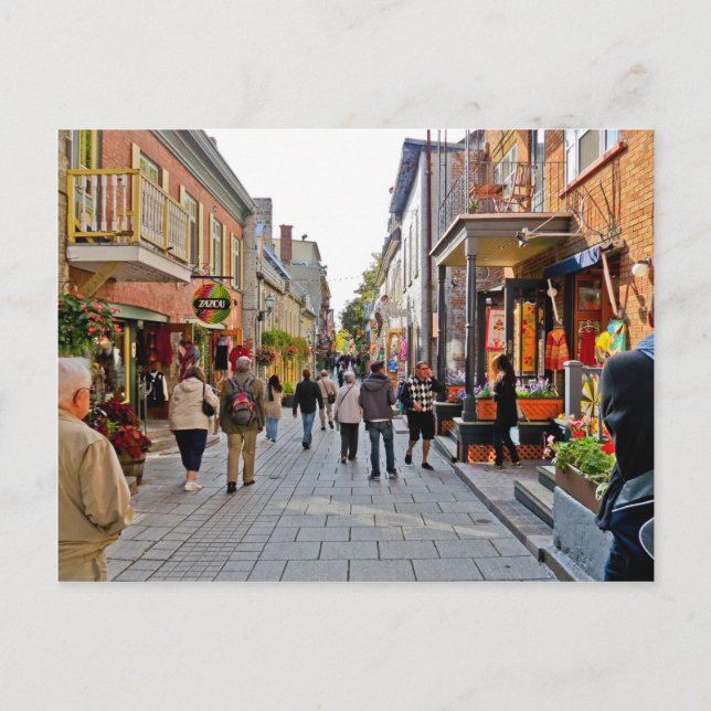 Postal Escenas de la ciudad de Quebec (Anverso)